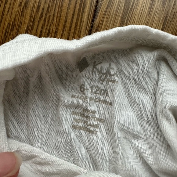 White bamboo Kyte baby pajamas - Picture 3 of 3